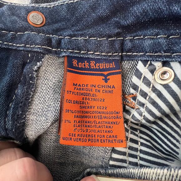 New Rock Revival Sherry Easy Crop Jeans Buckle Exclusive 27 - Picture 8 of 9